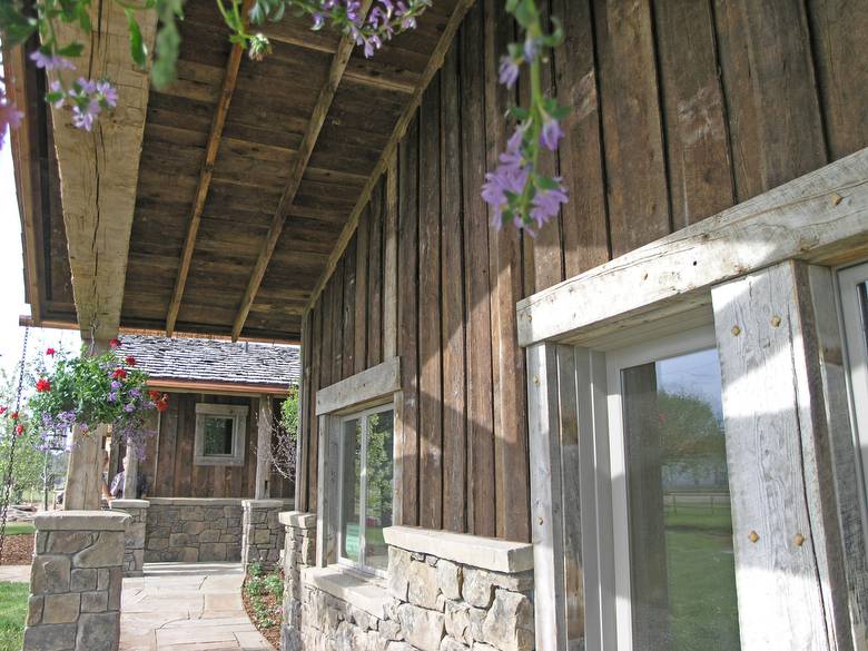 Mushroomwood Siding and HH Timbers / This siding is the back (less weathered) face of the mushroomwood